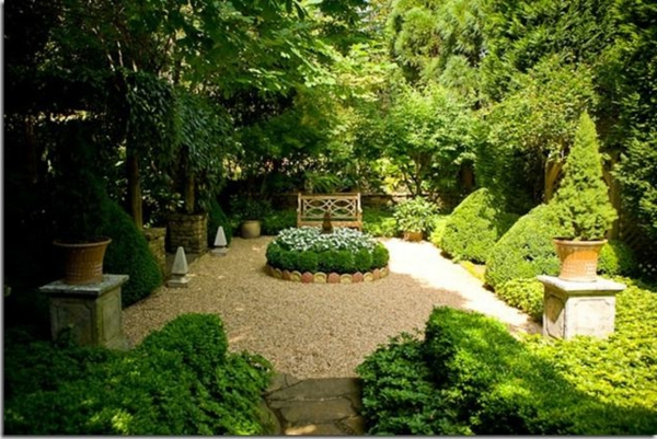 εικόνες κήπο με χαλίκι σχήμα όαση ευχάριστο τοπίο