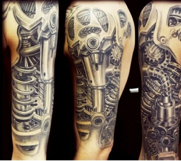 Tatouages ​​de bras de tatouage biomécanique