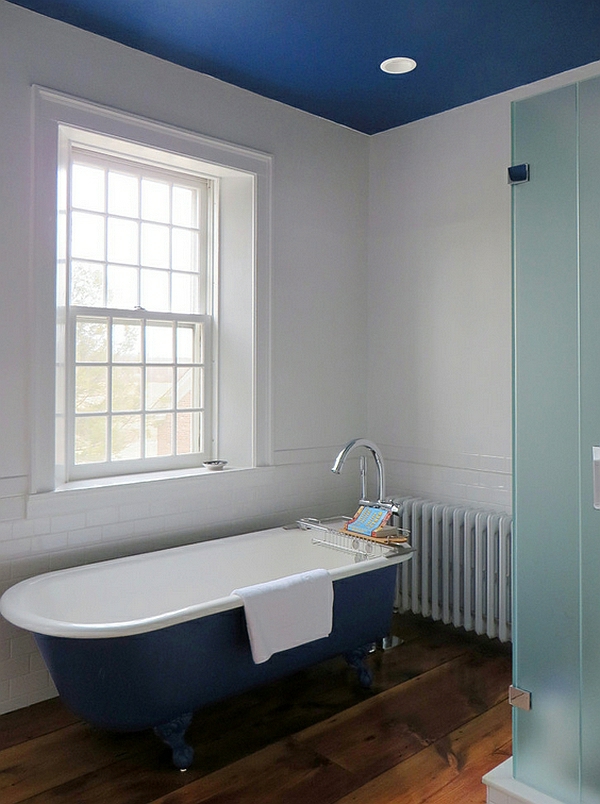 sininen kylpyammeet kattoon moderni kylpyhuone