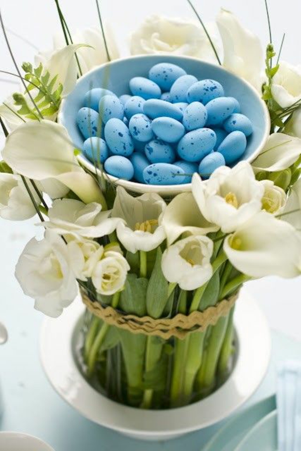 Making flower arrangements yourself Making Easter decorations Tulips