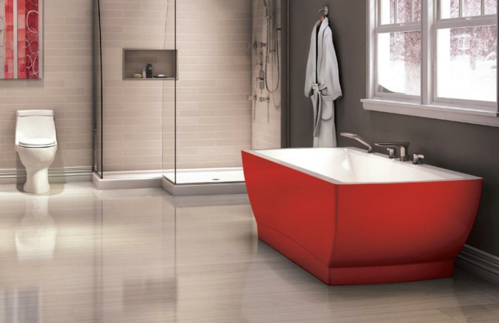 gulv badeværelse vinyl badeværelse ideer fancy badekar