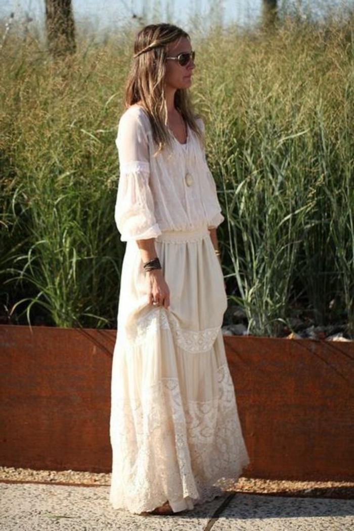 boho šiuolaikiška vestuvių suknelė nėrinių tulio medvilnė