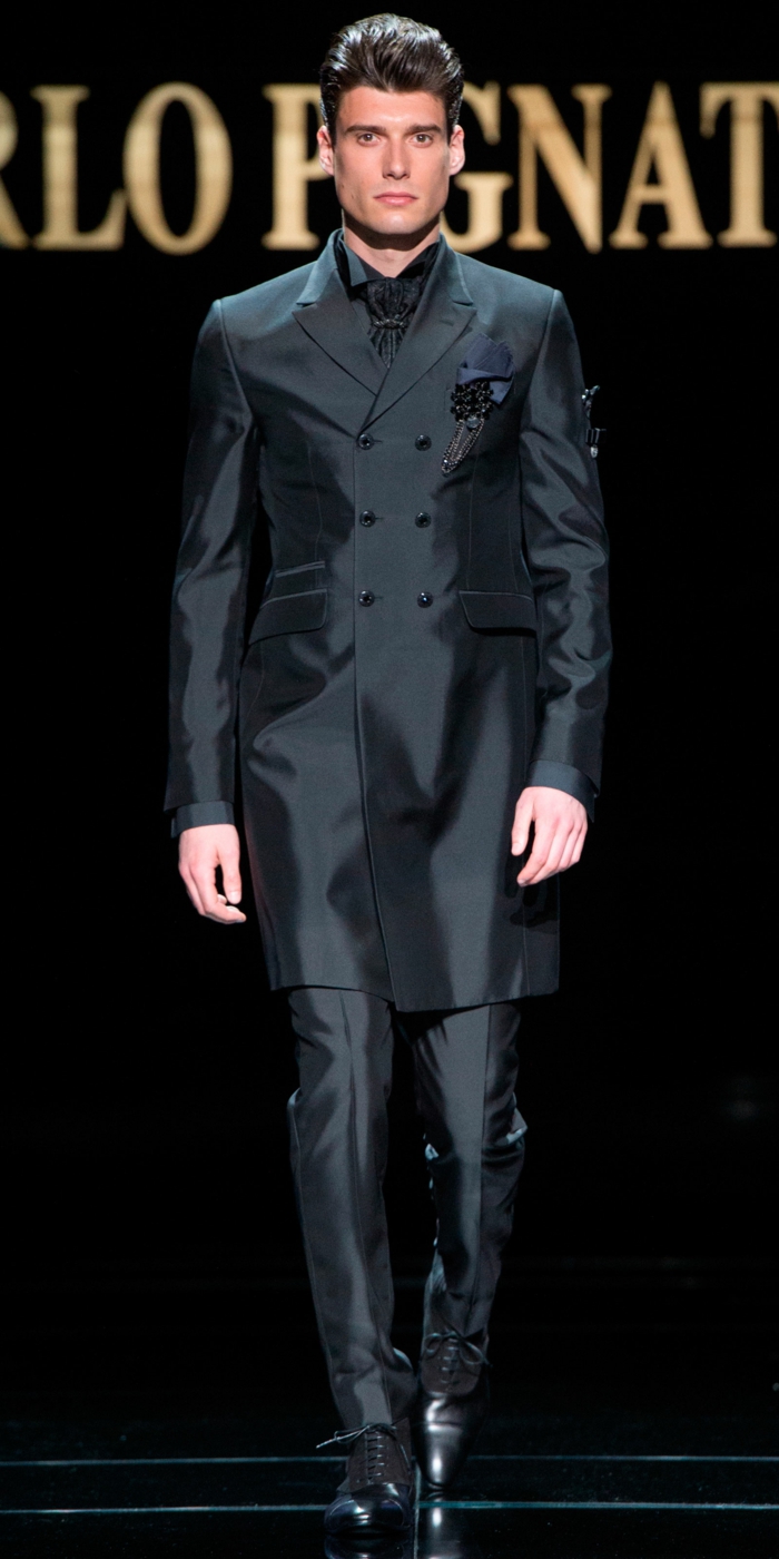 moda novio colección de alta costura negra 2016 carlo pignatelli