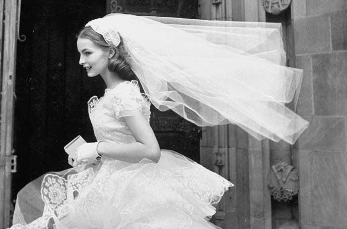 brude frisurer med slør vintage bryllup ideer gammelt billede