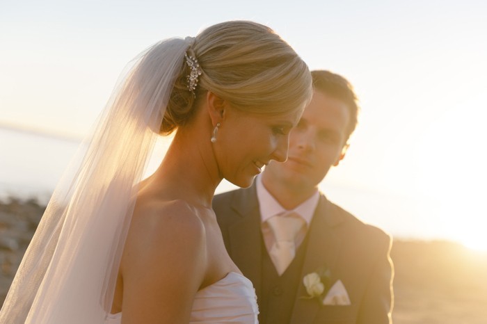 brude frisurer med slør vintage bryllup ideer - effekt på silhuetten