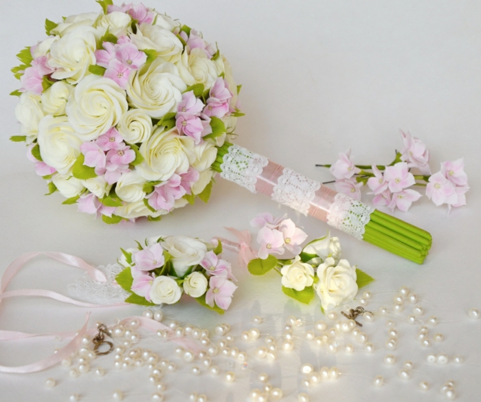 bouquet de mariée de roses vintage wedding