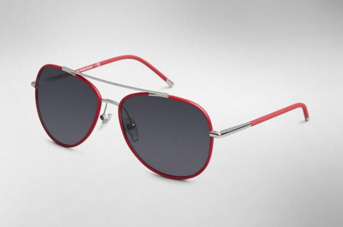 fashionable eyewear current trends red frame