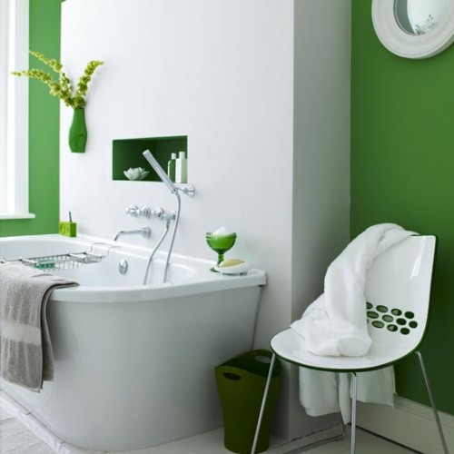 多彩的浴室设计新鲜绿色