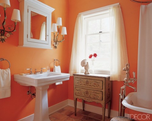 多彩的浴室设计橙色经典