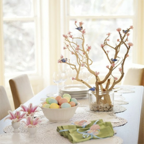 decoración de colores de mesa de colores decoración de banquetes de Pascua de pascua