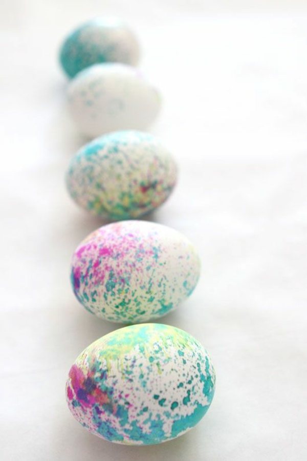 barevné velikonoční vejce obrázky modré zlato vzor velikonoční vejce rám