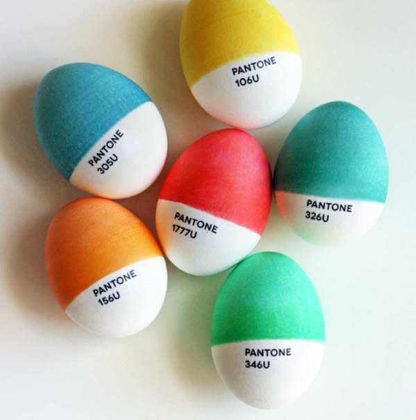 ביצי פסחא צבעוני גלרית תמונות pantone צבע צבע פסחא ביצים מסגרת