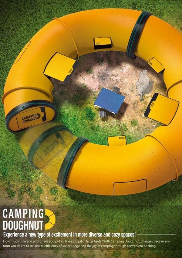 camping tents Camping Donut round shape tunnel