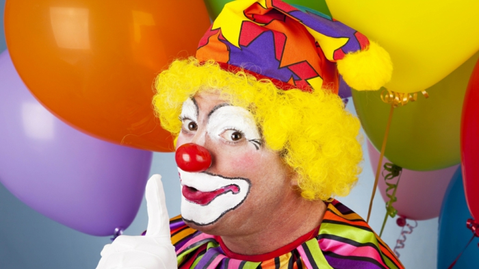 clown maquillage professionnel professionnel perruque jaune boucles