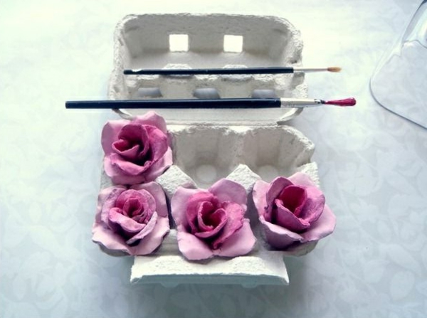 rece craft ouă cutie trandafiri tinker