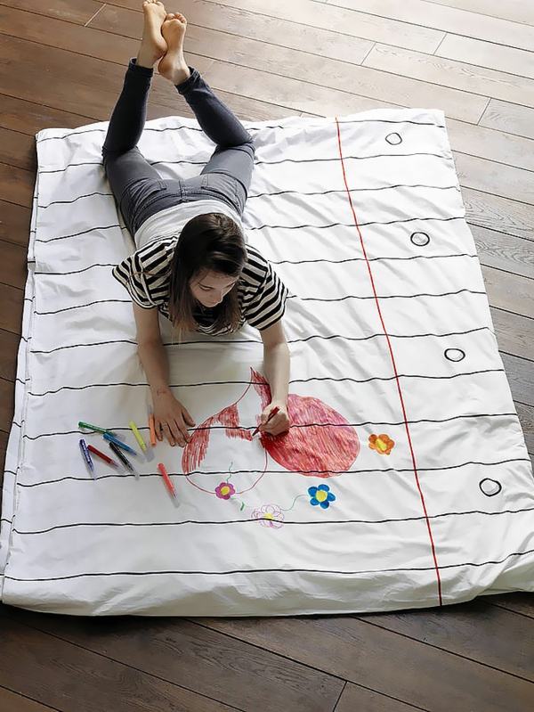 kul mappe sengetøy tegne smart interessant