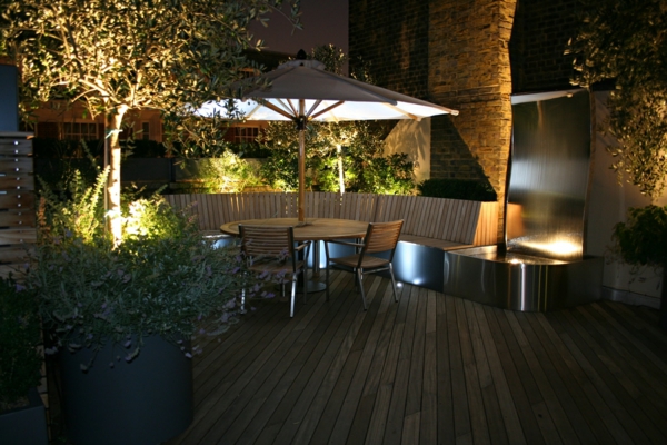 cool roof terrace designs privacy sunshade