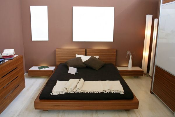 cool decoratie ideeën slaapkamer kleine strakke ruimtebesparende bed minimalistisch