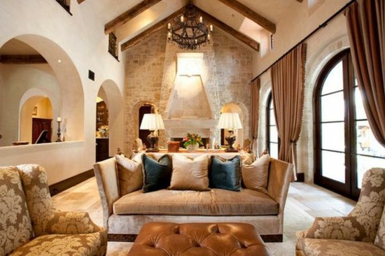 cool furnishing ideas wooden beams wood decor stone wall colors neutral beige