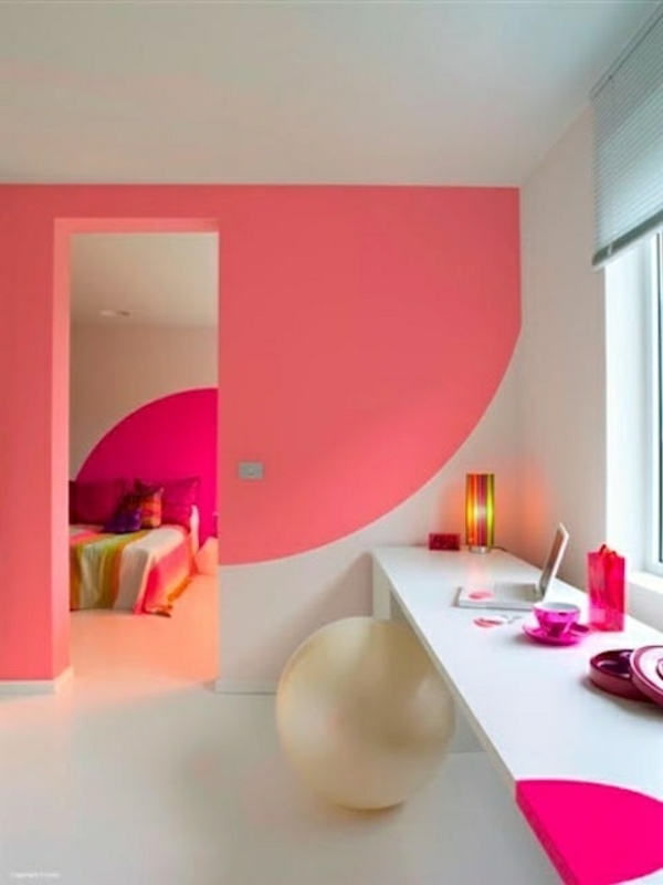 ungdomsrum pige dekorative væg toiletbord
