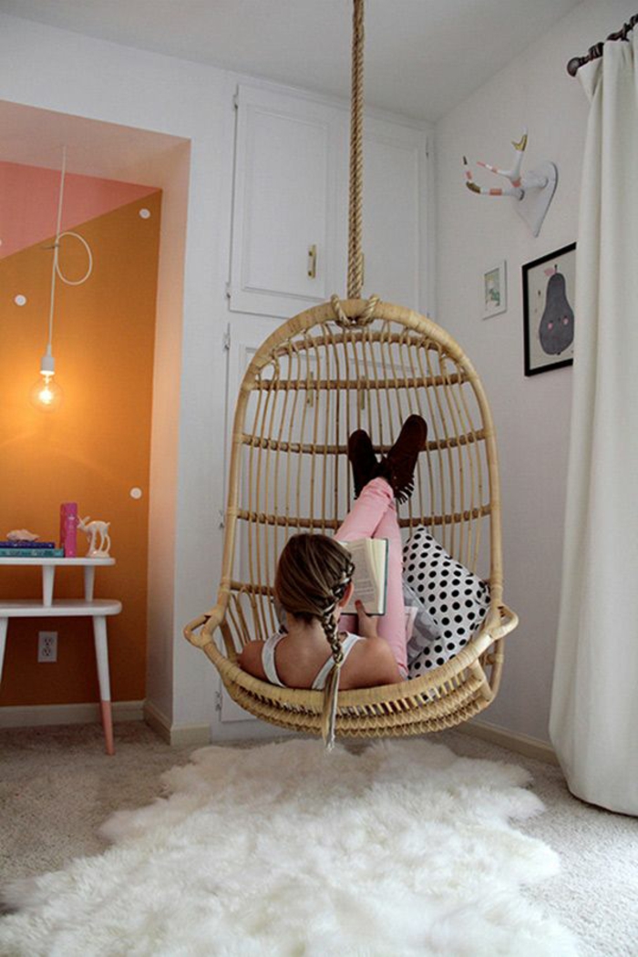 cool youth room girl ideas hanging basket chair