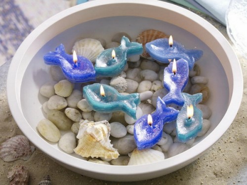 cool candlecoole candles ideas verano pebble fish azul forma