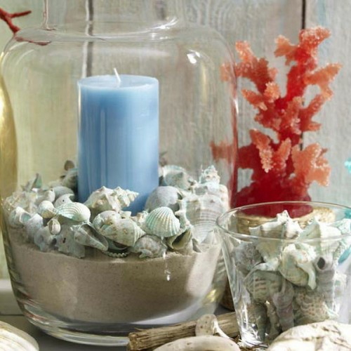 ideas de velas frescas verano mar figura arena de vidrio