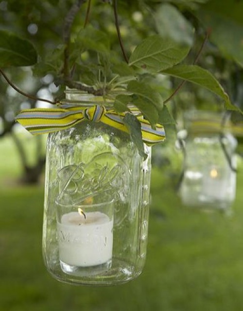 cool modern mason jar shine candles