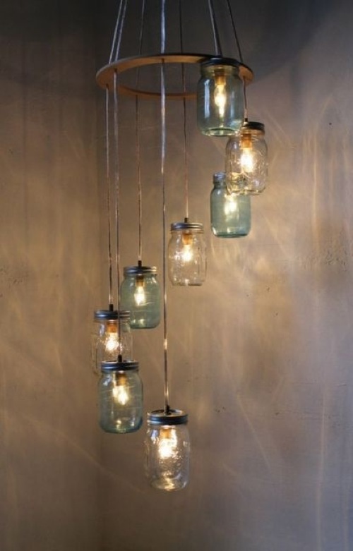 cool modern mason jar light up minimalist glass