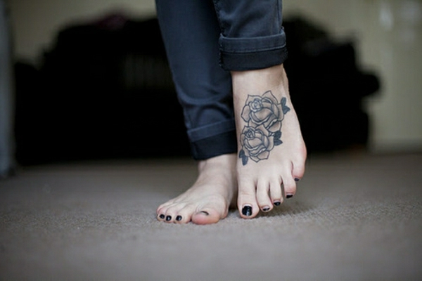τατουάζ σχέδια τατουάζ λουλούδια πόδια