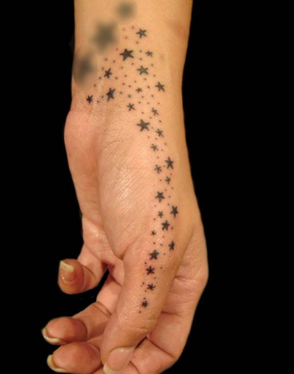 tetování nápady hvězdy tetování znamenat jemnou ruku