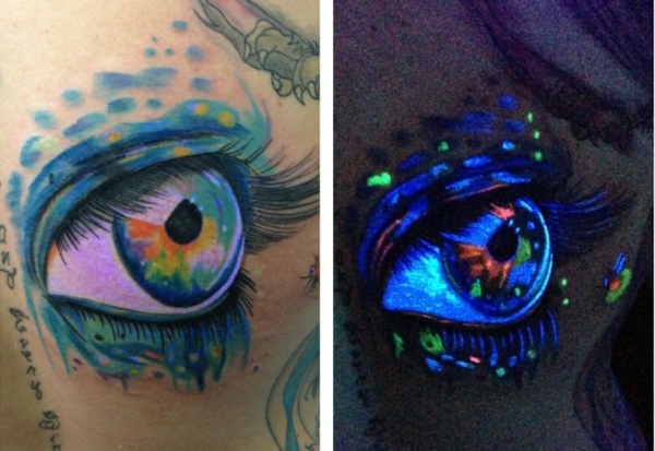 tatuaje uv tatuaje ojos