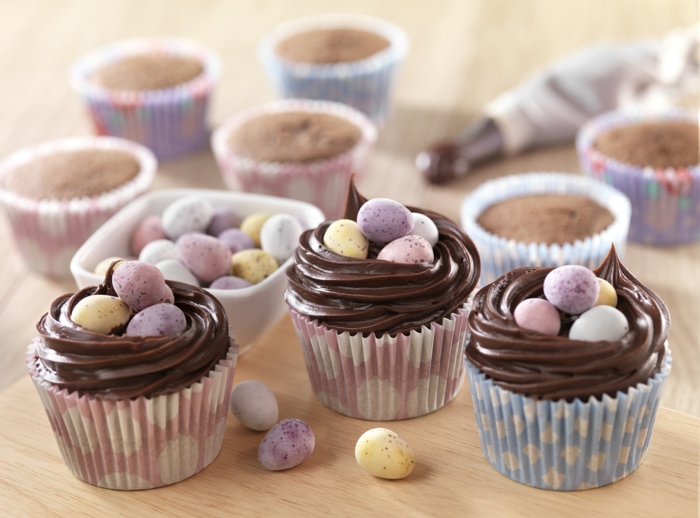 cupcake διακόσμηση ιδέες Πασχαλινά αυγά γλυκά ιδέες κόμμα