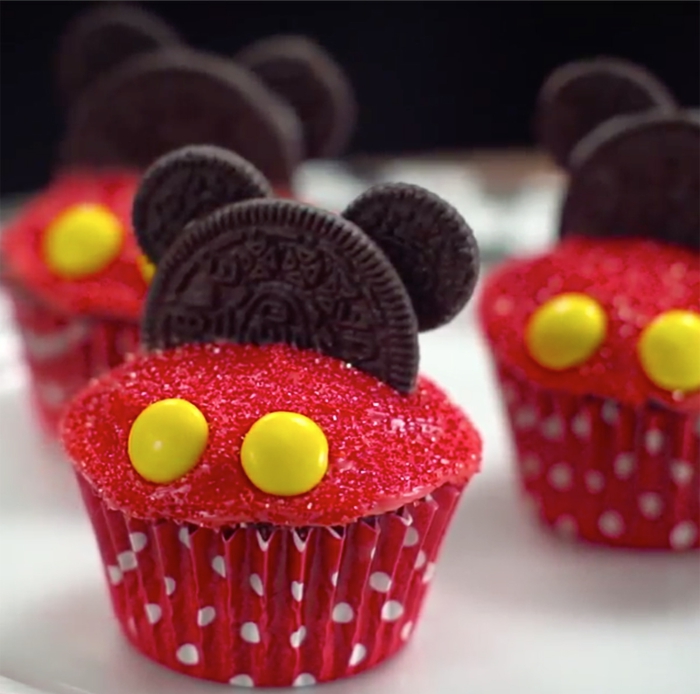 Cupcake διακόσμηση muffins σχεδιασμό oreo mickey mouse disney