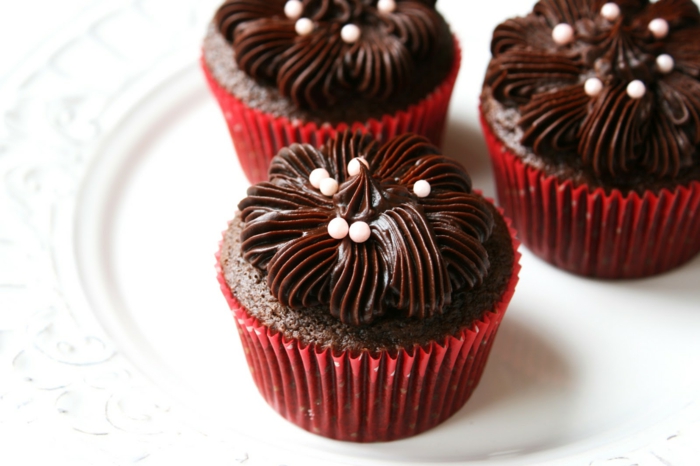 Cupcakes baking kakao muffins dekorere