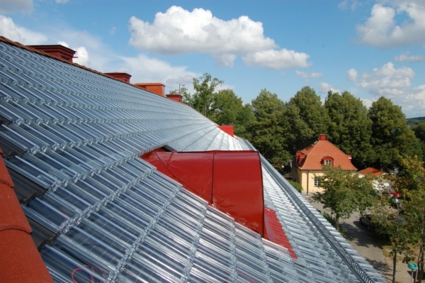 στέγη τούβλο διαφανή ηλιακή ενέργεια στέγη