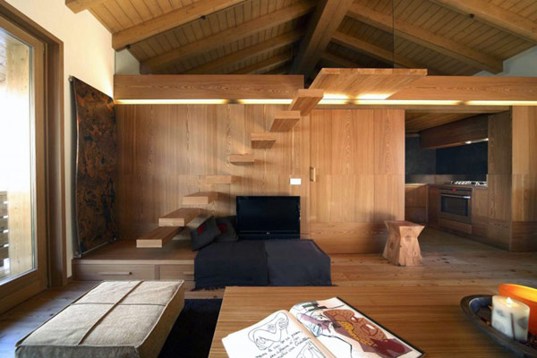 roof room wood texture step idea design
