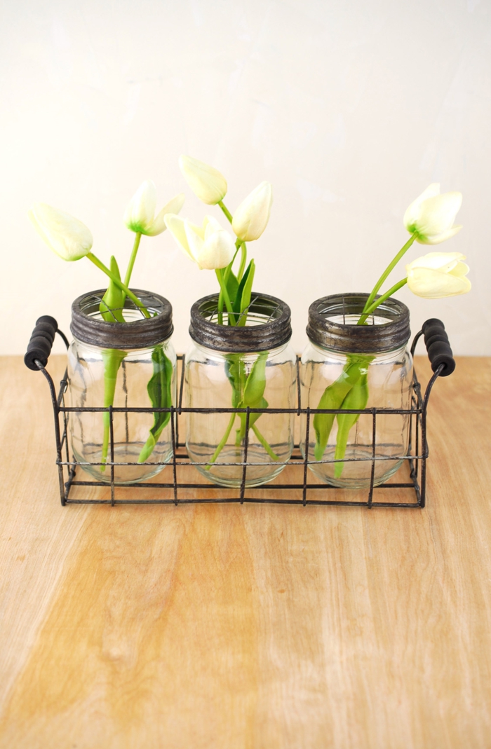 fleurs décoratives vases pots de tulipes