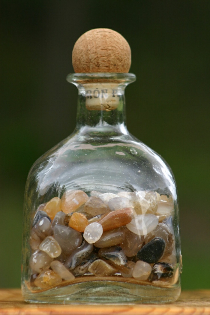 bouteilles déco de bouteilles de réutilisation de bouteilles en verre