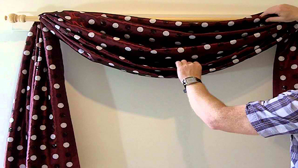 deco-gardiner lager dine egne gardiner stoffer dot mønster gardiner