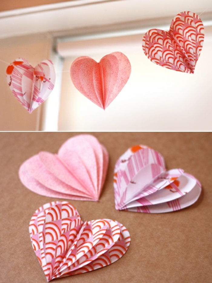 deco ideas make yourself paper garland wall decoration