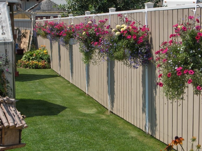 dekor nápady stylové dekorace nápady pro zahradní plot