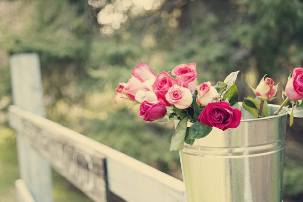 קישוט רעיונות עבור אמא של יום זר פרחים גן ורדים מתכת