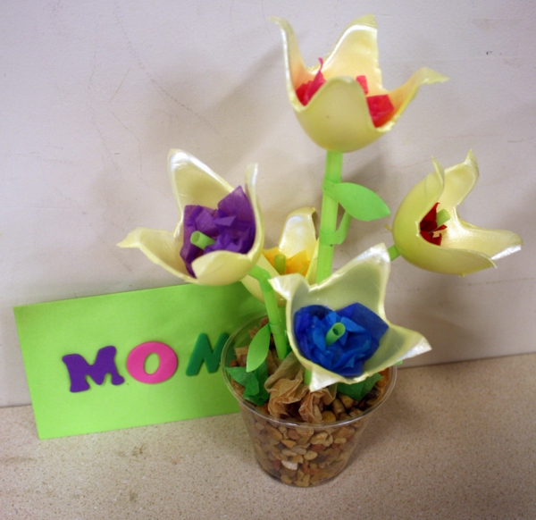דקו רעיונות עבור אמא יום זר פרחים ירוקים מתנה
