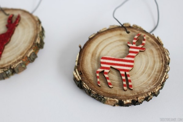 deco met houten schijven maak zelf DIY-ornamenten