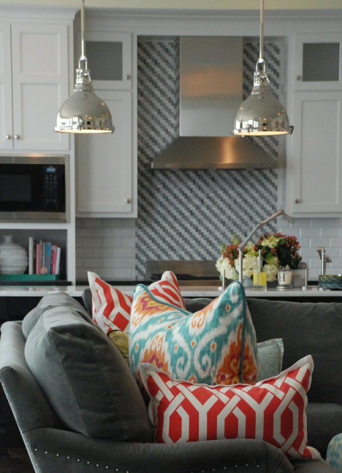 iluminación de la decoración colgando lámparas plata brillante cocina industrial sala de estar