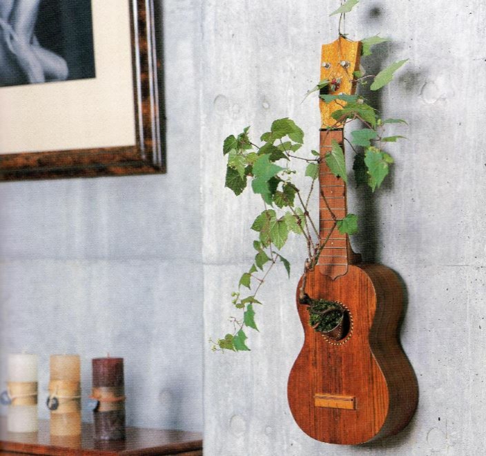 Upcycling Ideeën deco-ideeën deco-ideeën huiskamerideeën DIY-ideeën creatieve gitaar