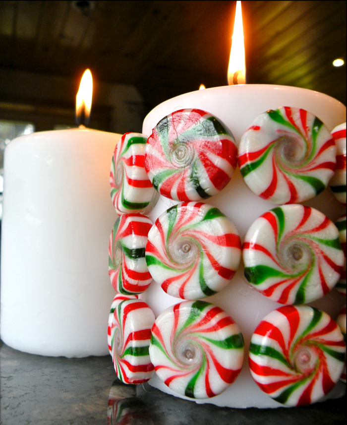 Коледни украшения Коледни свещи