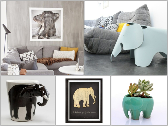Versieren en creatief olifantenfiguren vormen