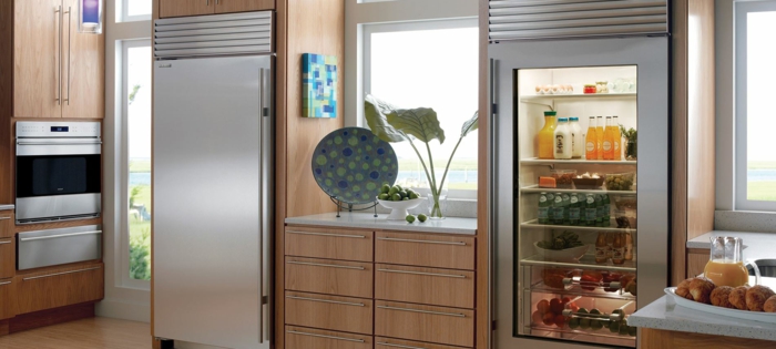 design køleskab moderne køkken ideer dekoration